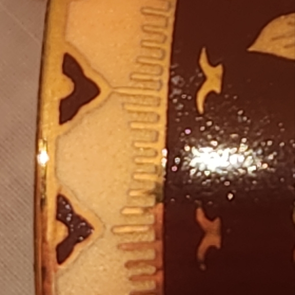 24Kt Gold Trim Footed Demi Tasse and Saucer - Picture 9 of 11